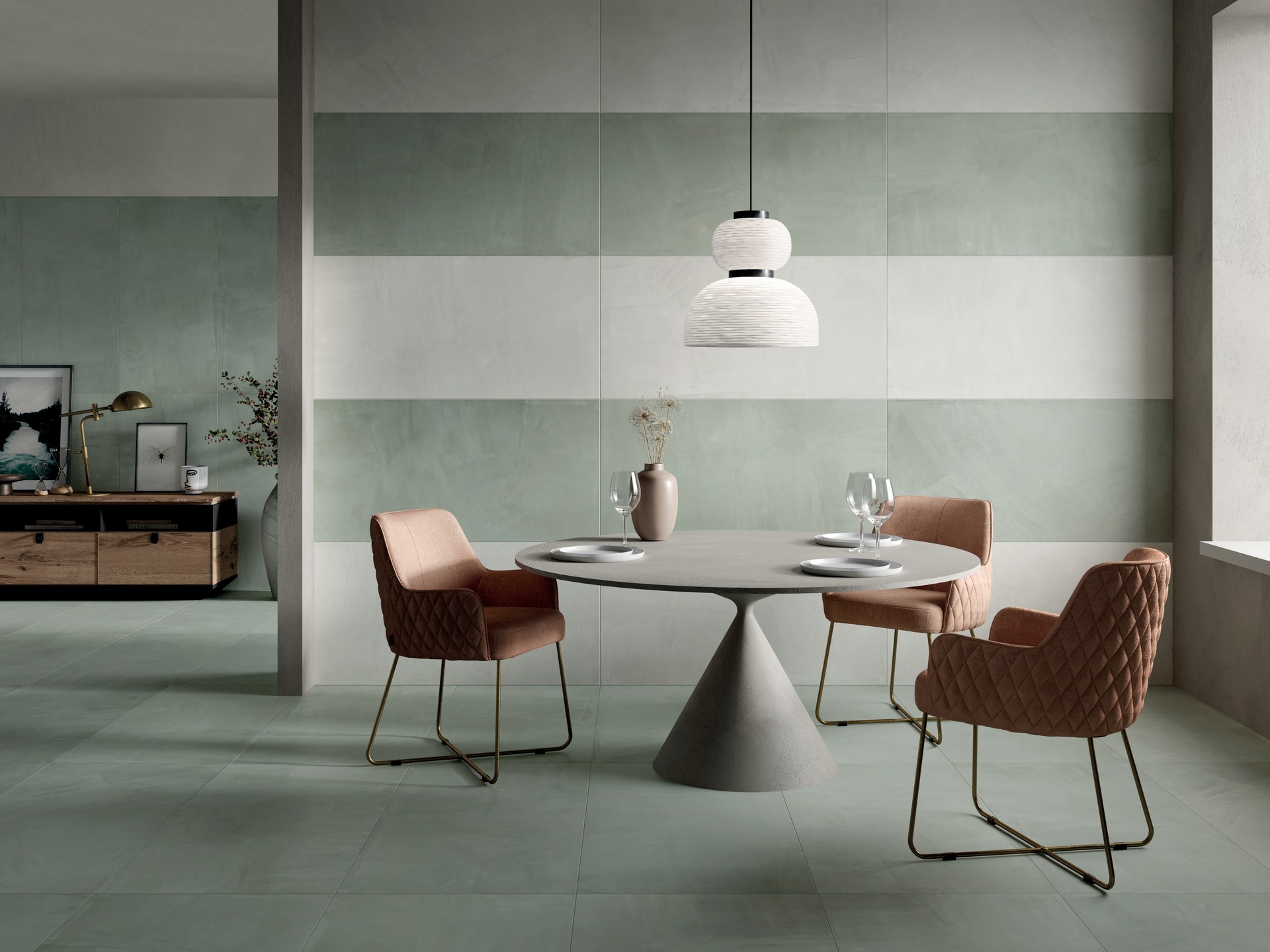 Neshada green tile interior
